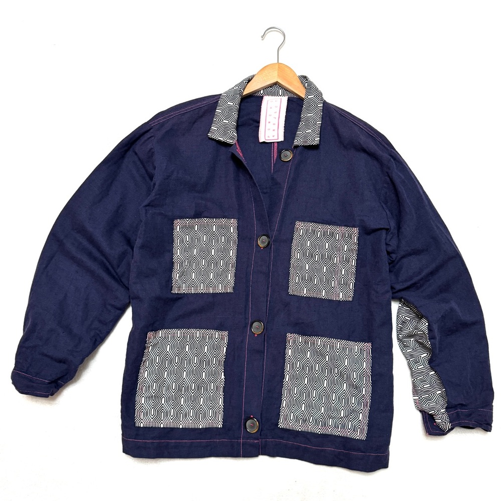 Poncho Project NYC Linen Jacket One Size Fits All Oversized ( S M L XL )